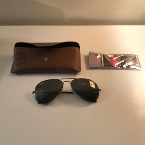 Ray Ban 3025 Aviator 58mm Gunmetal Polarized